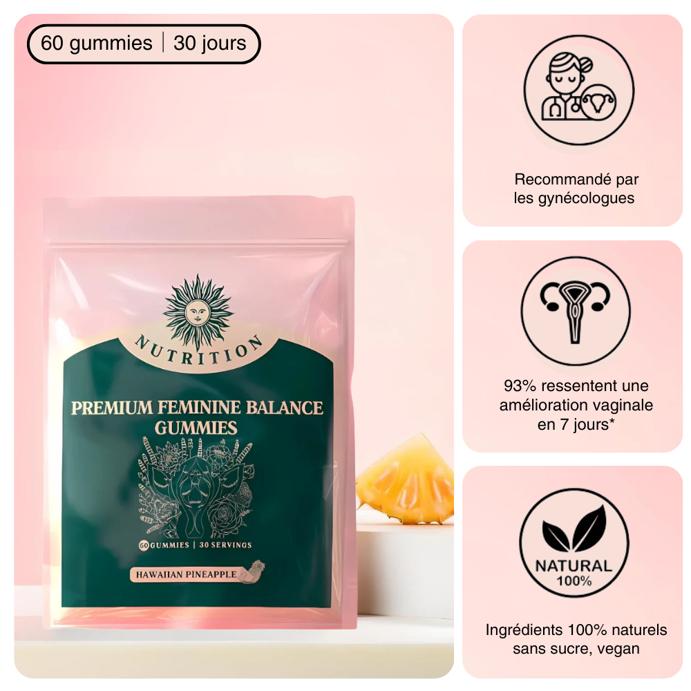 Gummies Intiméa™ – Retrouvez Confort & Fraîcheur intime (satisfait ou remboursé) !