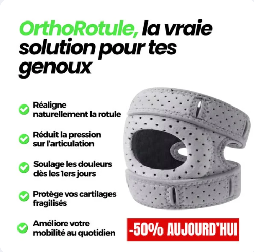 OrthoRotule™ – Stop aux Douleurs du Genou, Ou Remboursé !