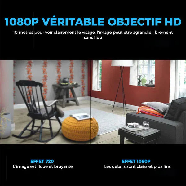 Mini Caméra espion WiFi discrète HD 1080P haute définition
