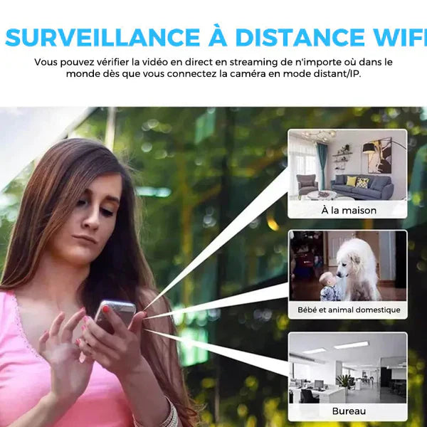 Mini Caméra espion WiFi discrète HD 1080P haute définition
