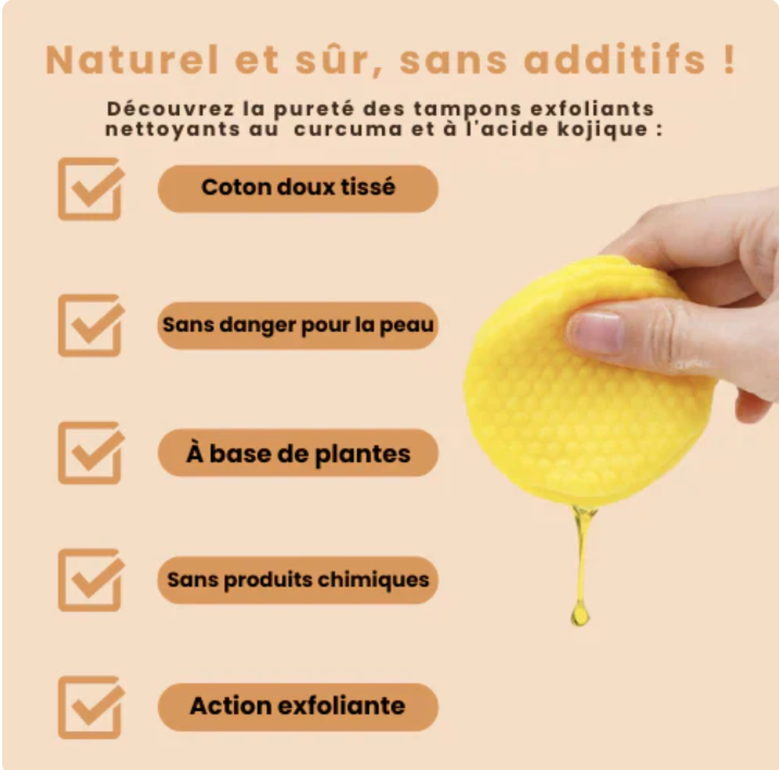 MOIKA™ ORIGINAL – Cotons au Curcuma & Acide Kojique (50 Cotons)