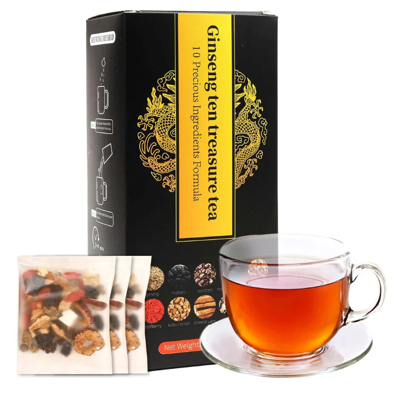 Thé au ginseng - Boostez votre endurance et votre vitalité naturellement (Satisfaction garantie)
