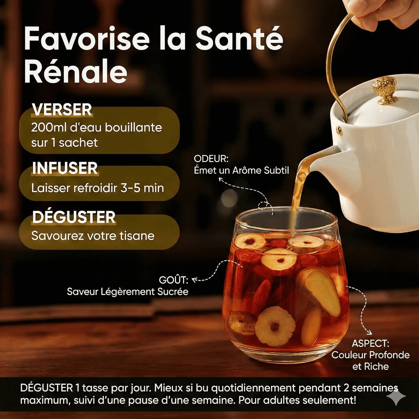 Thé au ginseng - Boostez votre endurance et votre vitalité naturellement (Satisfaction garantie)