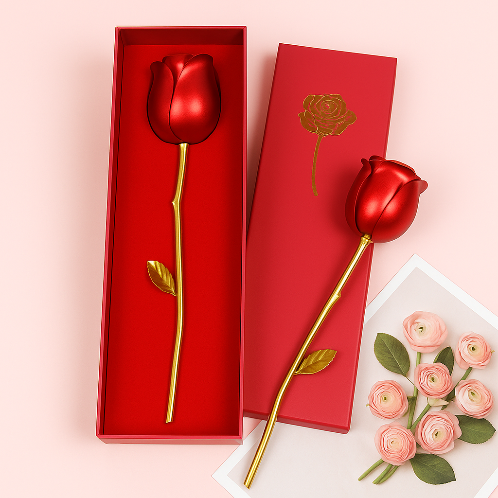 🌹 L’Écrin d’Amour Éternel – Rose Éternelle & Bijoux