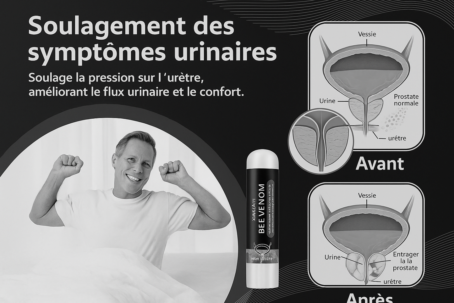 ProstaForce™ Bee Inhaler au vénin d'abeille – Agit en quelques minutes, soulage durablement !