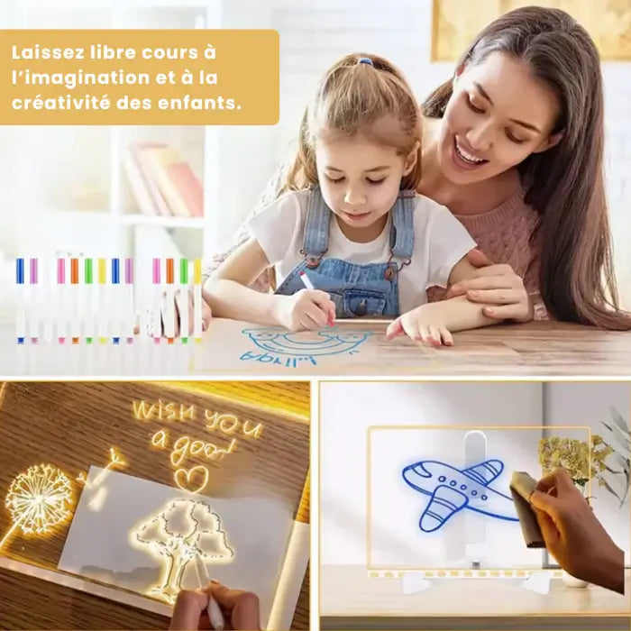 Ardoise Lumineuse LED Multifonction