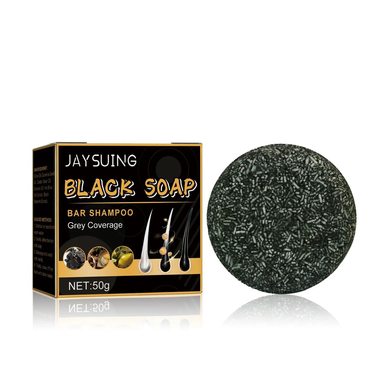 Savon BIO Pour Barbe et Cheveux Blanc