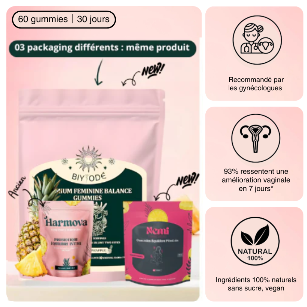 Gummies Intiméa™ – Retrouvez Confort & Fraîcheur intime (satisfait ou remboursé) !